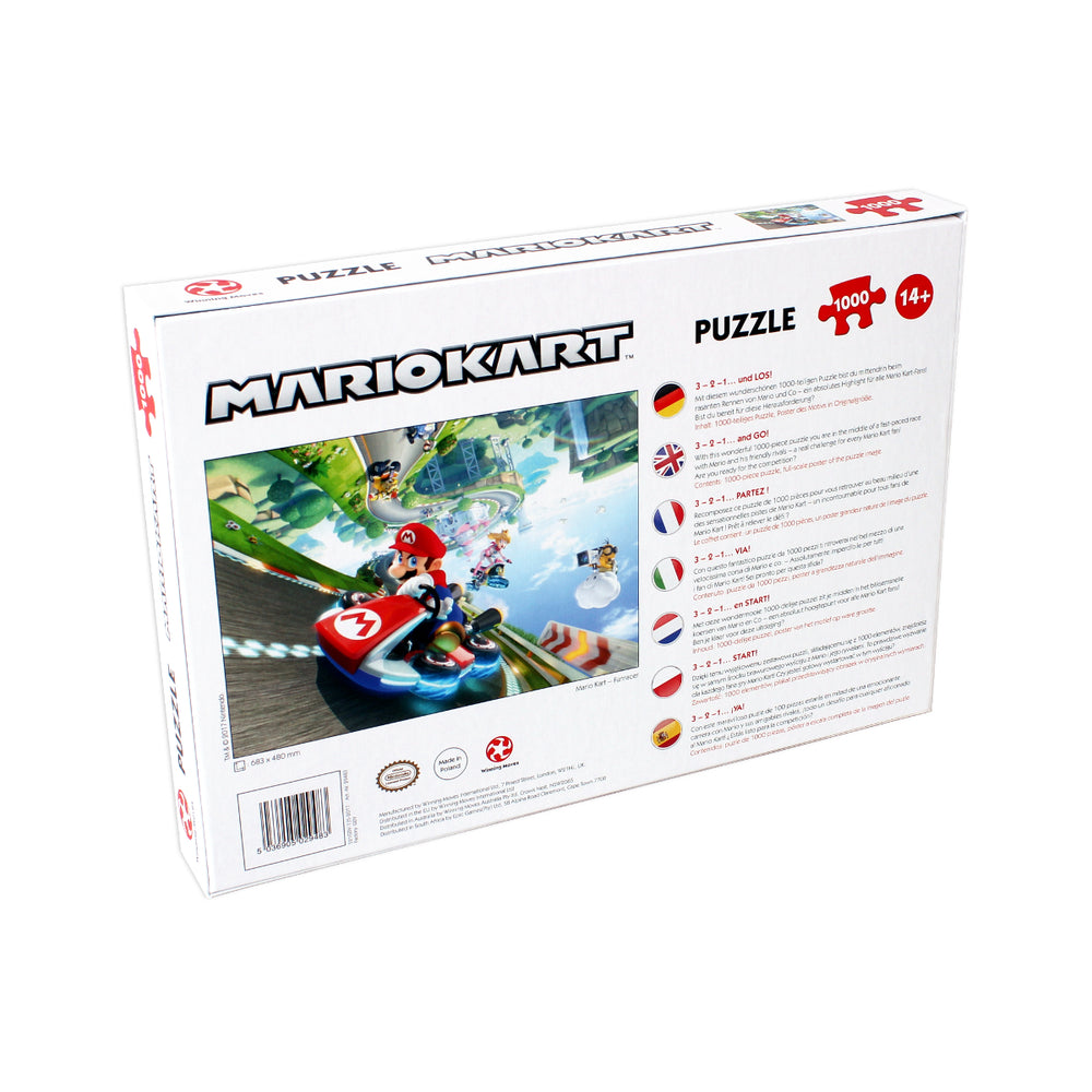Super Mario - Mario Kart Funracer 1000pcs Puslespil