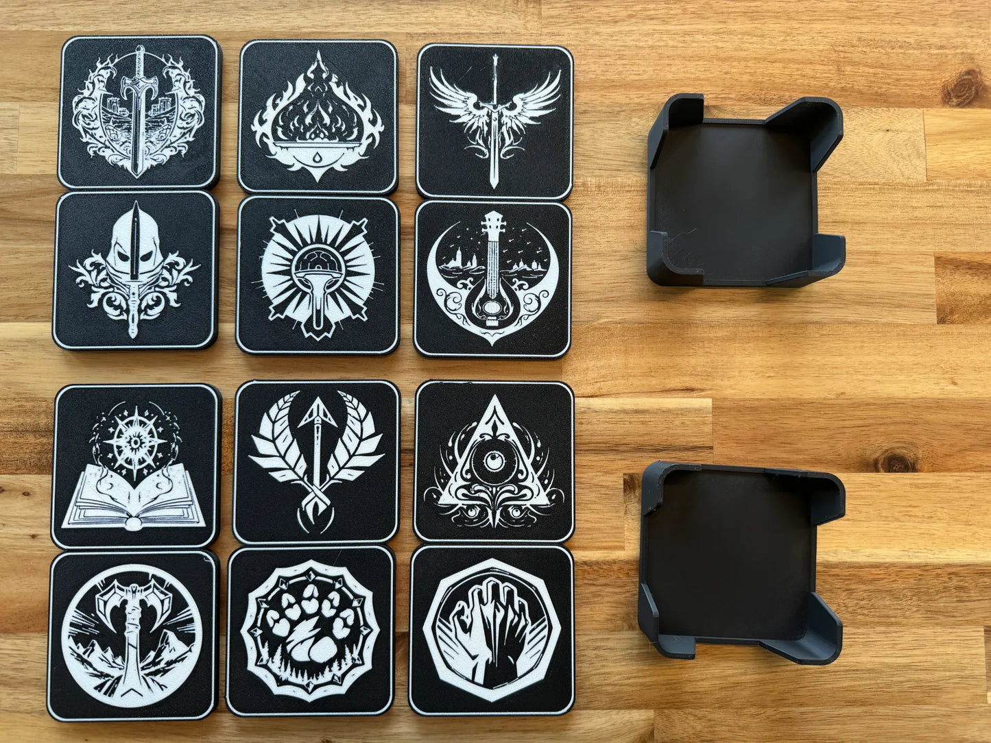 Dungeons & Dragons - Coasters (bordskånere, 12stk) Class Edition