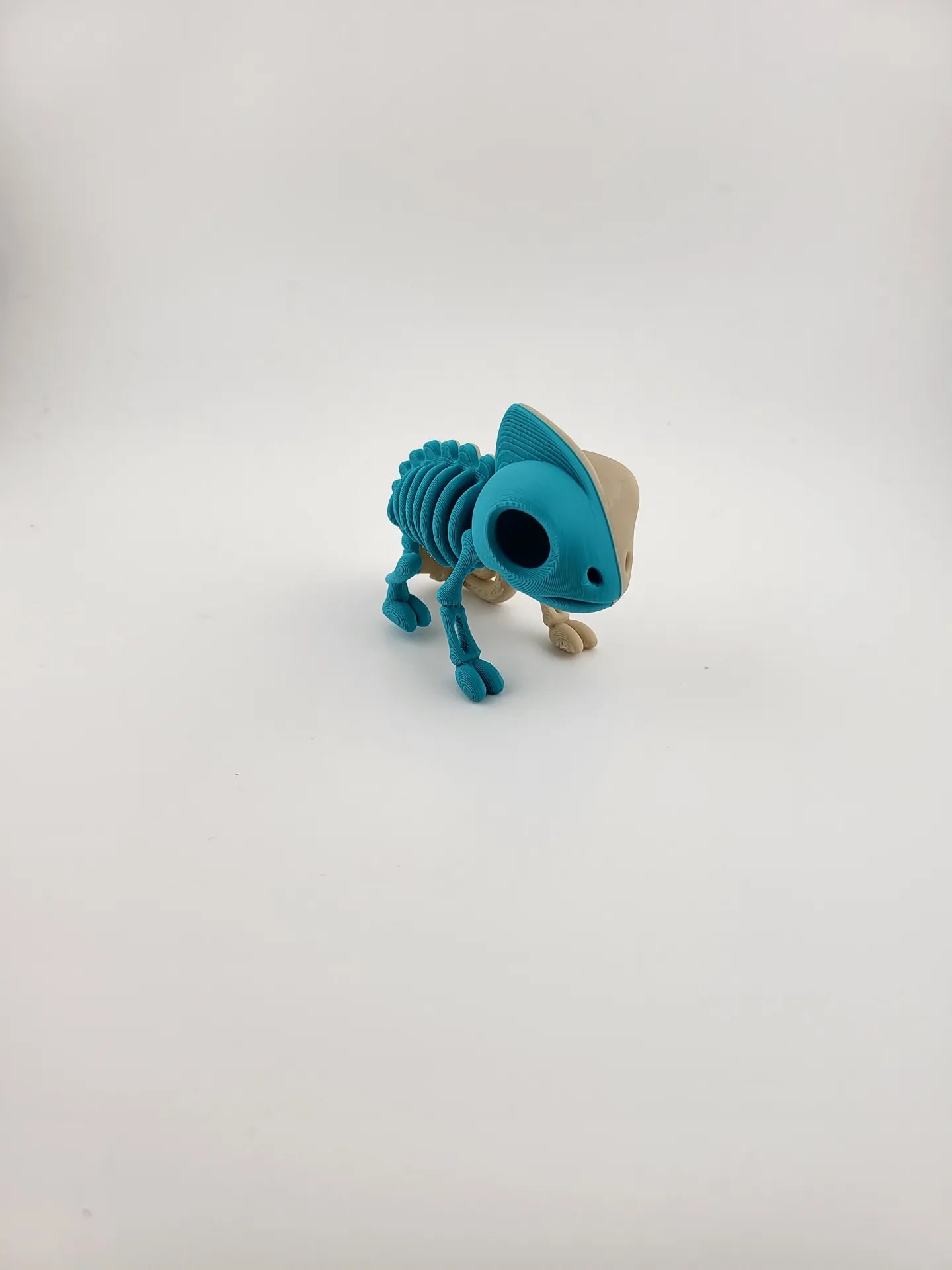 Skelet Kamæleon Figur - Til pynt på bord eller hylde