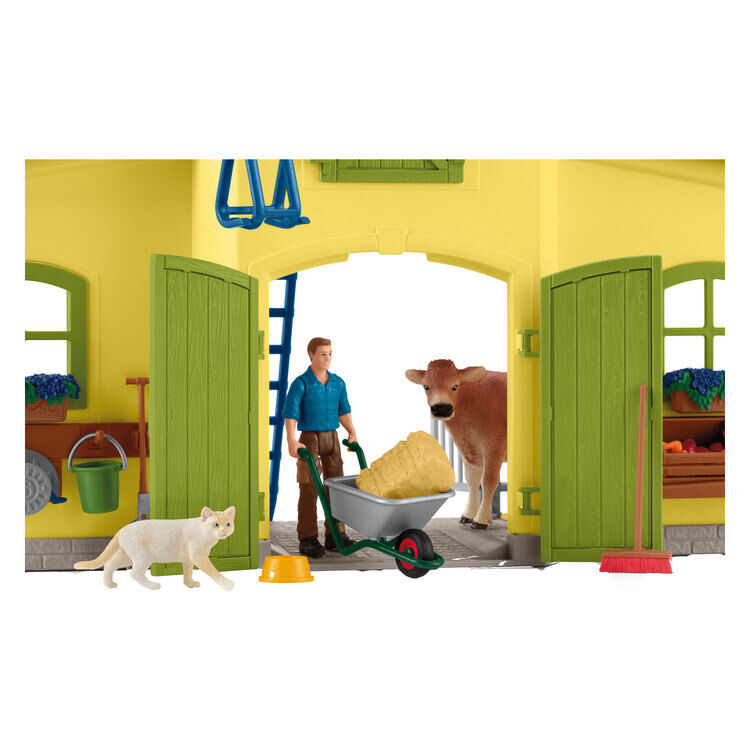 Schleich - Farm World - Farm med dyr og landmand - 42605