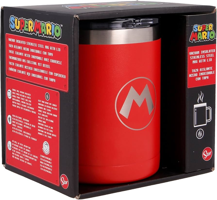 Super Mario - Rustfrit Stål Termo Krus
