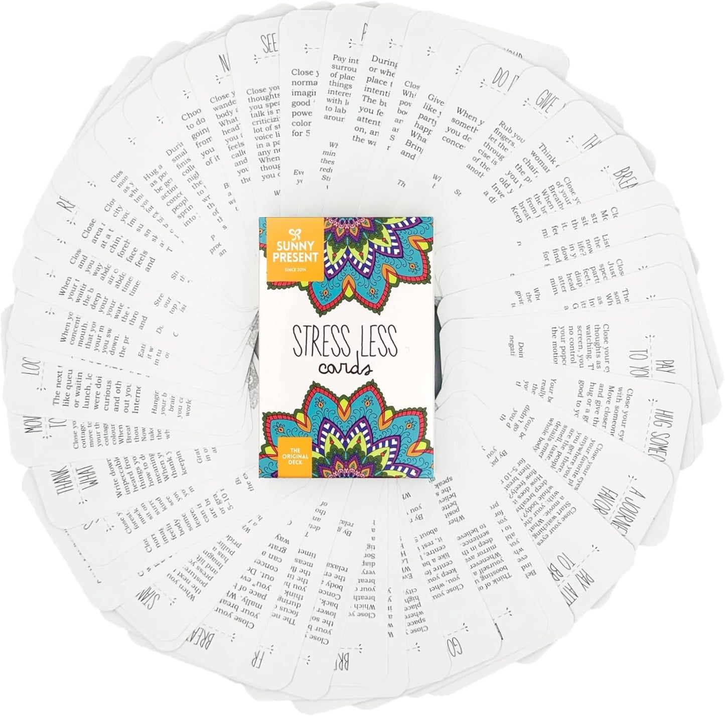Stress Less Cards - Mindfulness - Meditation - 50 Kort med Motivation