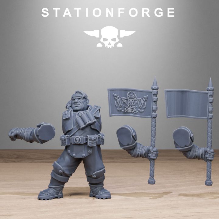 Wargames - Stationforge - GrimGuard - Jungle Fighter Mutants Squad (10 Figurer)