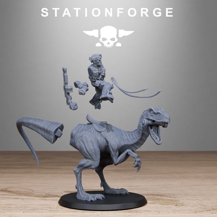 Wargames - Stationforge - GrimGuard - Jungle Raptors (10 Figurer)