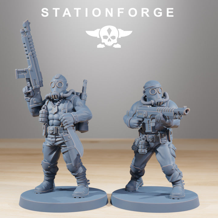 Wargames - Stationforge - GrimGuard - Jungle Fighters Squad (10 Figurer)