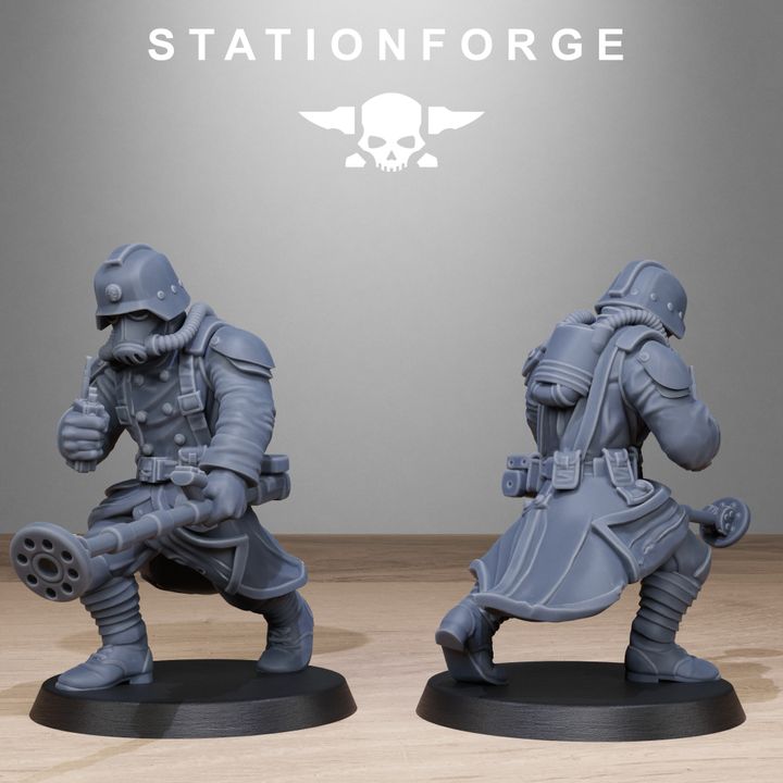 Wargames - Stationforge - GrimGuard - Radioactive Mutants Squad (10 Figurer)