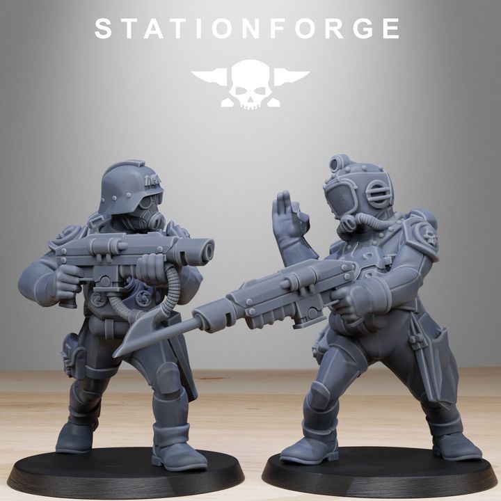 Wargames - Stationforge - GrimGuard - Divers Squad (10 Figurer)