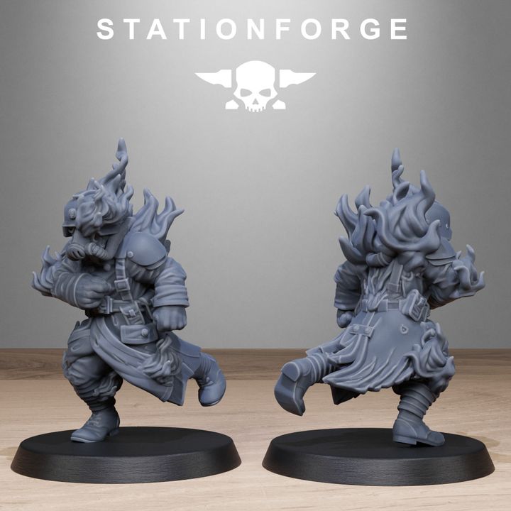 Wargames - Stationforge - GrimGuard - Objective Markers (10 Figurer)