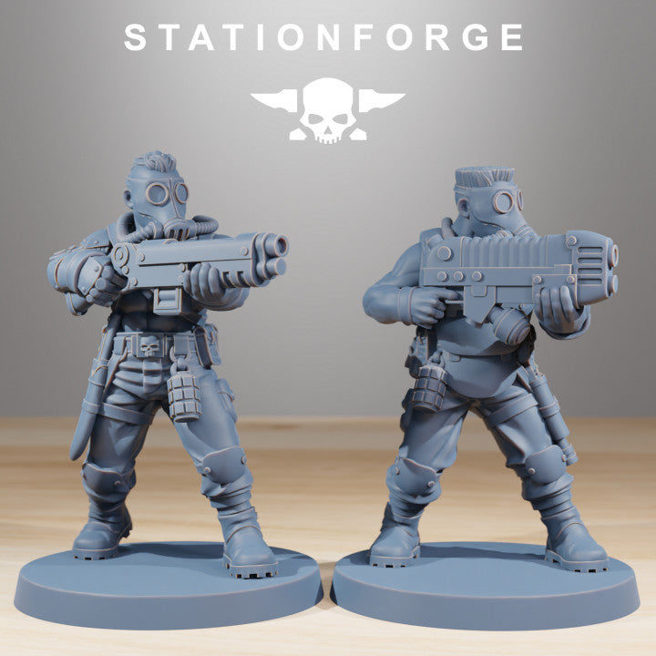 Wargames - Stationforge - GrimGuard - Hunters Command Squad (10 Figurer)