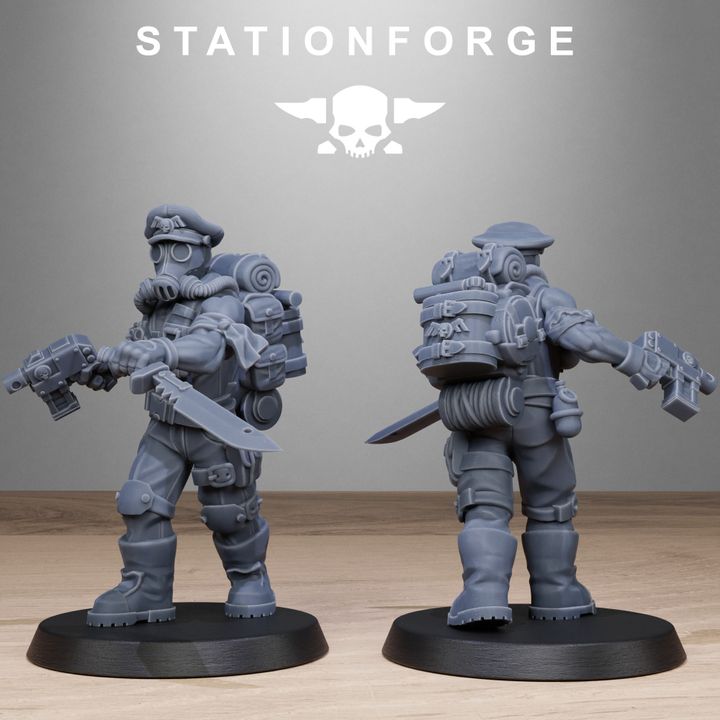 Wargames - Stationforge - GrimGuard - Jungle Fighters 2 (10 Figurer)