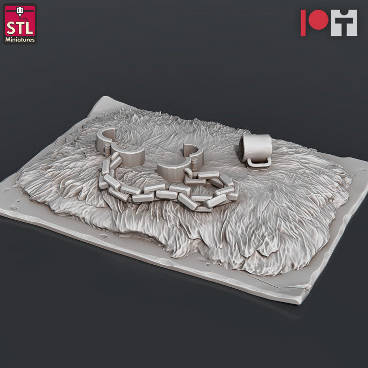 Dungeons & Dragons - STL Miniatures - Jail Set