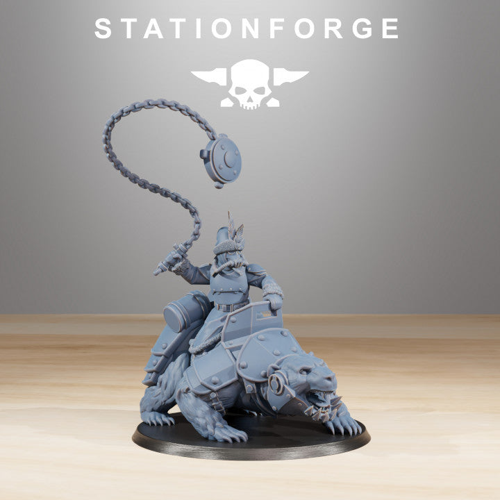 Wargames - Stationforge - GrimGuard - Bear Riders Squad (11 Figurer)