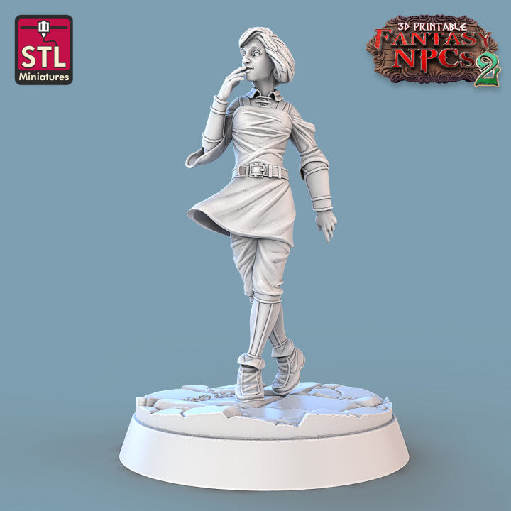 Dungeons & Dragons - STL Miniatures - Townsfolk Set 2