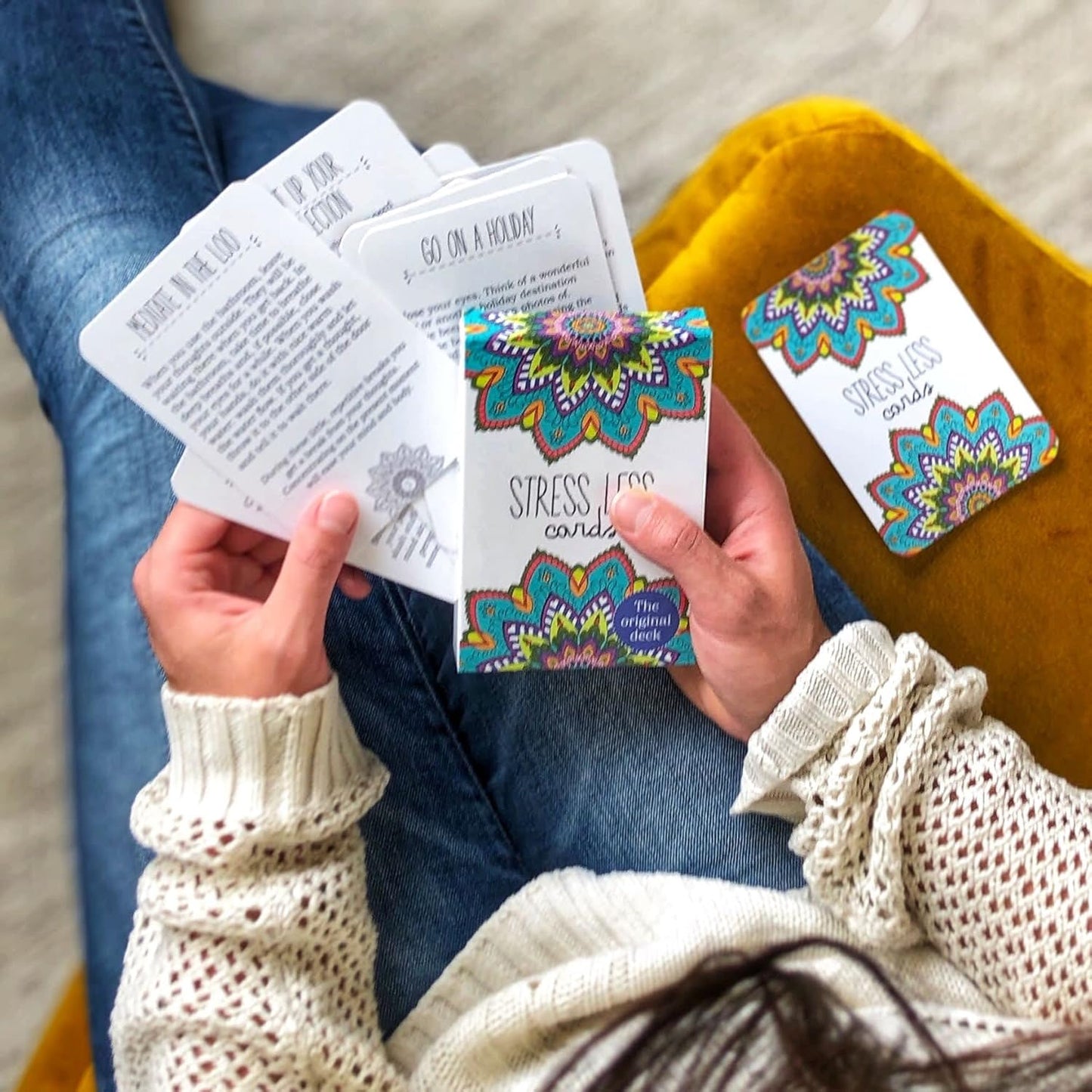 Stress Less Cards - Mindfulness - Meditation - 50 Kort med Motivation