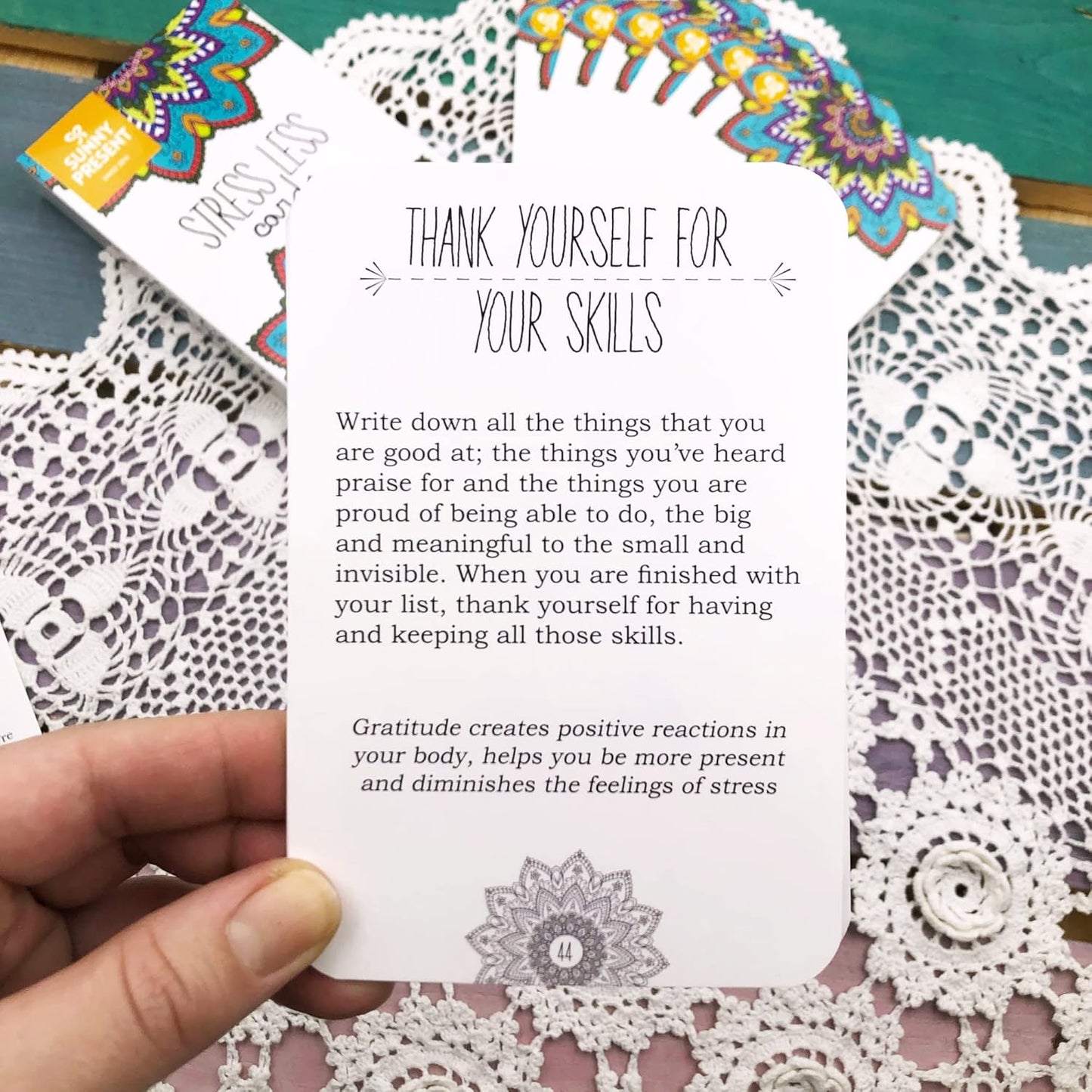 Stress Less Cards - Mindfulness - Meditation - 50 Kort med Motivation