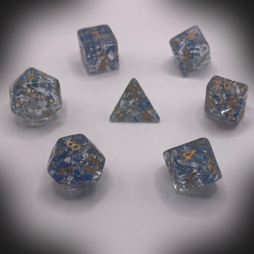 Sun Forge - RPG Dice Set - Blizzard Paillette (7stk)