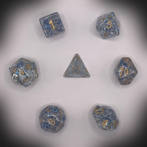 Sun Forge - RPG Dice Set - Blizzard Paillette (7stk)
