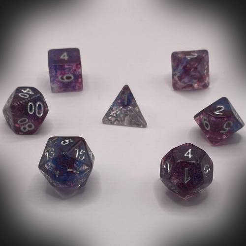 Sun Forge - RPG Dice Set - Void Star Cotton (7stk)