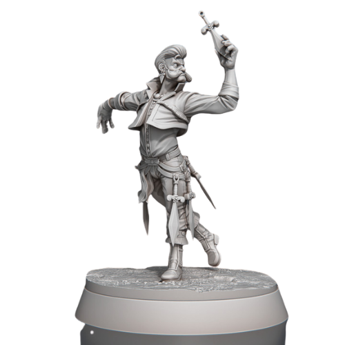 Dungeons & Dragons - STL Miniatures - Male Knife Thrower