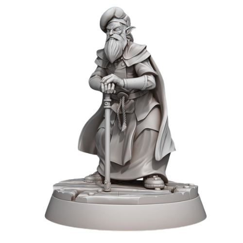 Dungeons & Dragons - STL Miniatures - Noble Old Male Judge