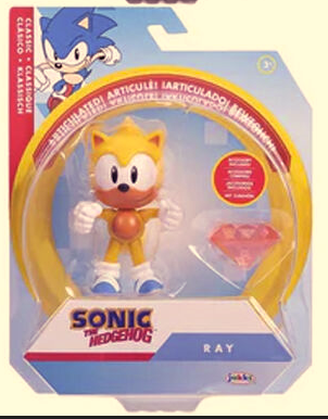Sonic the Hedgehog - Ray med rubin 10cm