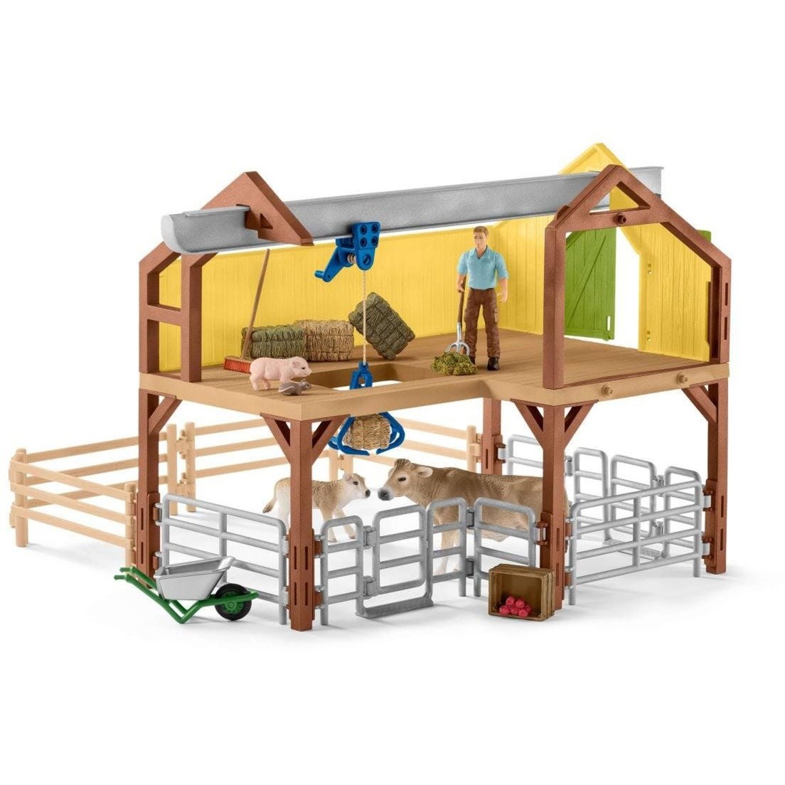 Schleich - Farm World - Stor Farm med dyr og mennesker - 42407