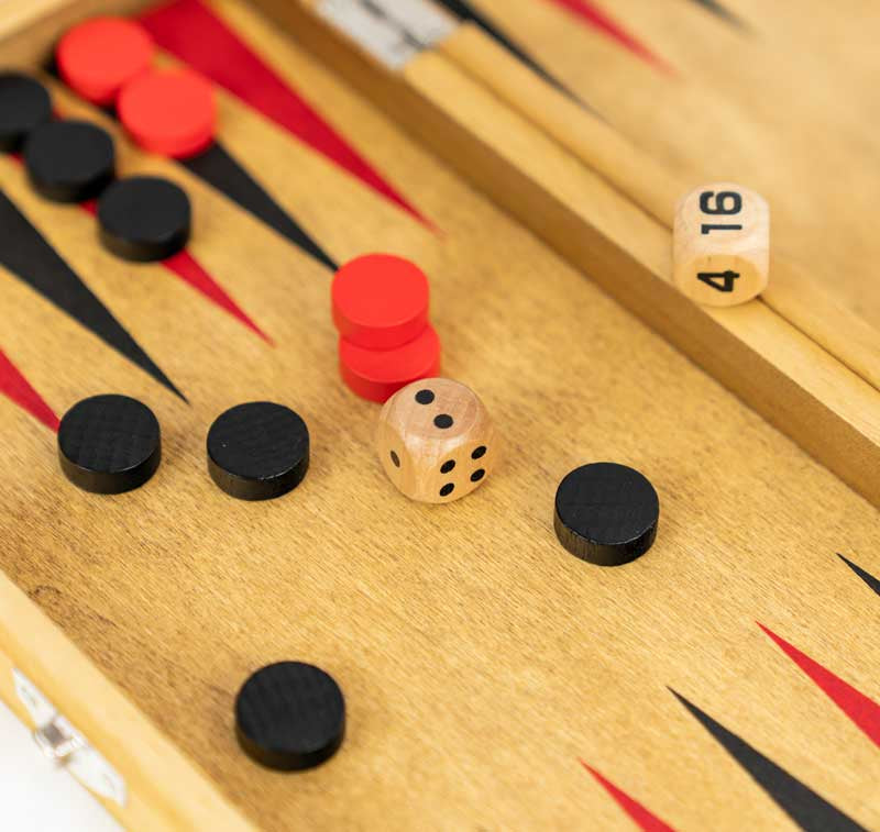 Backgammon - Wooden Games Workshop - 2 Spillere - Fra 10 År