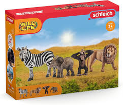 Schleich - Wild Life - 4 Dyr Starter Sæt - 42387