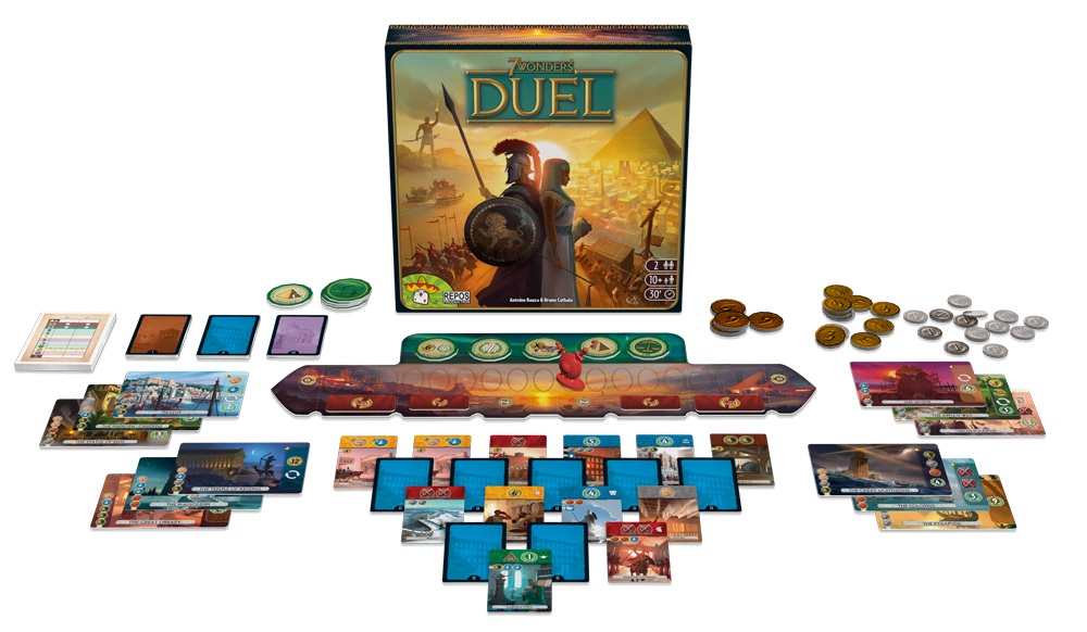 7 Wonders Duel - Strategispil - 2 Spillere - Fra 10 År