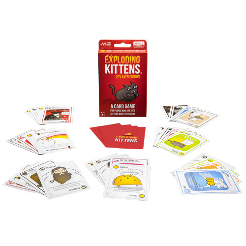 Exploding Kittens 2 Player Edition - Kortspil - 2 Spillere - Fra 7 År