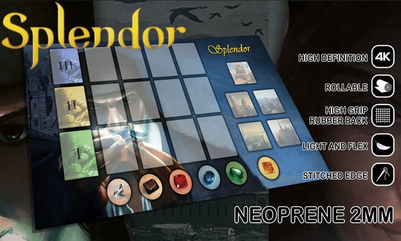 Splendor Spillemåtte - Deluxe Neopren Playmat