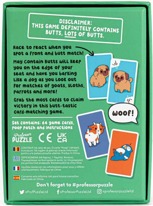May Contain Butts - Engelsk