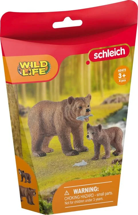 Schleich - Wild Life - Bjørne Mor og Unge - 42473
