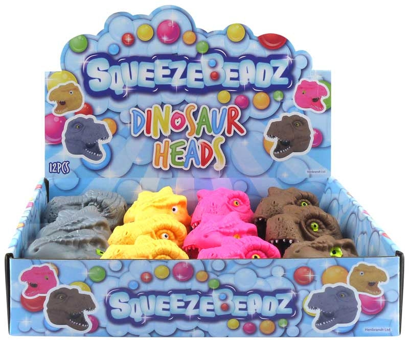 Squeeze Dino Head - Fidget Legetøj