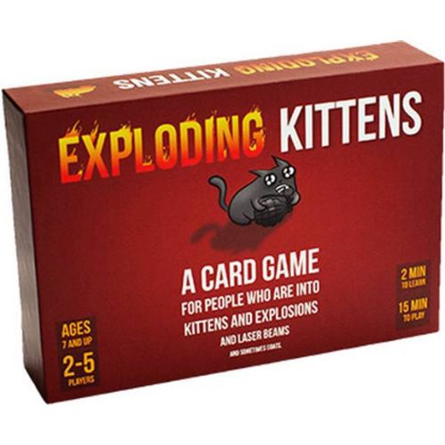 Exploding Kittens - Kortspil - 2-5 Spillere - Fra 7 År