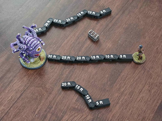 Dungeons & Dragons - Artikuleret Range Ruler (3 stk)