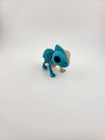 Skelet Kamæleon Figur - Til pynt på bord eller hylde