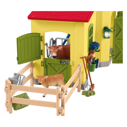 Schleich - Farm World - Farm med dyr og landmand - 42605
