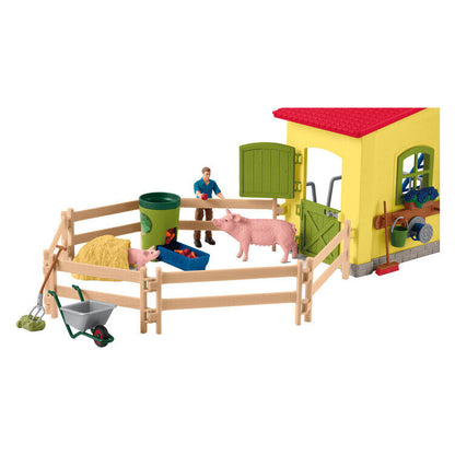 Schleich - Farm World - Farm med dyr og landmand - 42605