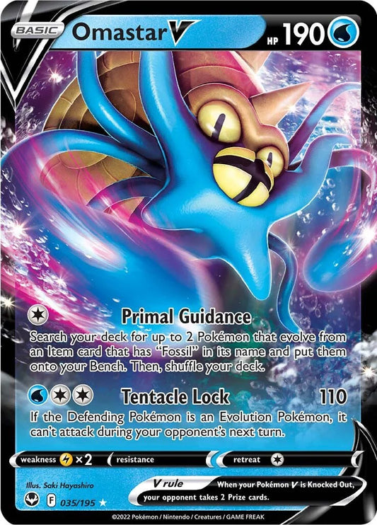 Pokémon Enkeltkort - Omastar V 035
