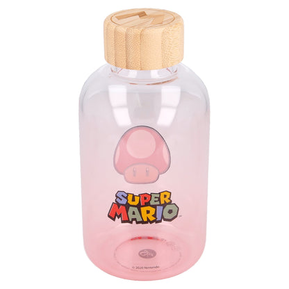 Super Mario - Toad Vandflaske (Glas m. trælåg)