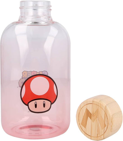 Super Mario - Toad Vandflaske (Glas m. trælåg)