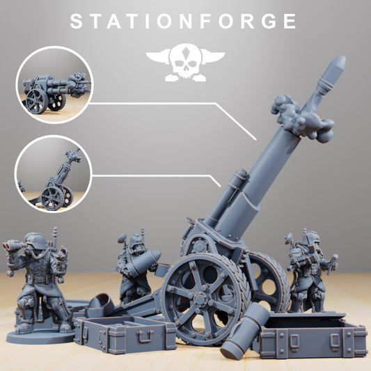 Wargames - Stationforge - GrimGuard - Light Artillery (1 artilleri med alle våben muligheder)