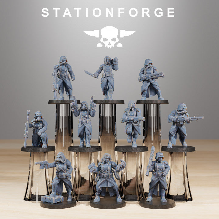 Wargames - Stationforge - GrimGuard - Sisters of War Squad (10 Figurer)