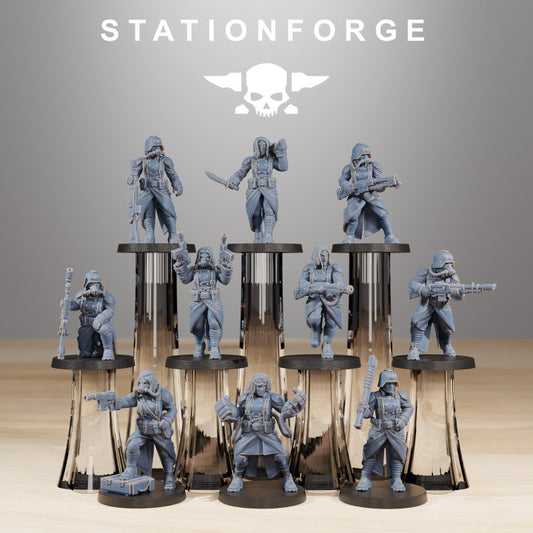 Wargames - Stationforge - GrimGuard - Sisters of War Squad (10 Figurer)