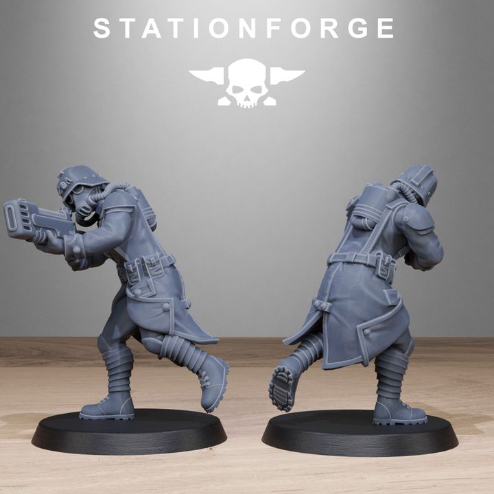 Wargames - Stationforge - GrimGuard - Sisters Squad (10 Figurer)