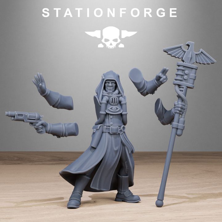 Wargames - Stationforge - GrimGuard - Seers Squad (10 Figurer)