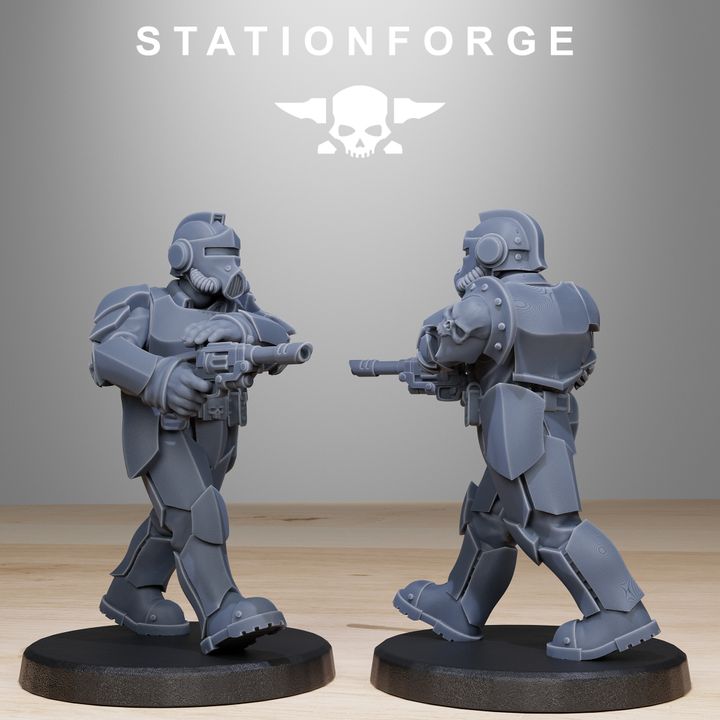 Wargames - Stationforge - GrimGuard - Enforcers Squad (10 Figurer)