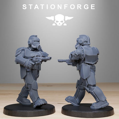 Wargames - Stationforge - GrimGuard - Enforcers Squad (10 Figurer)