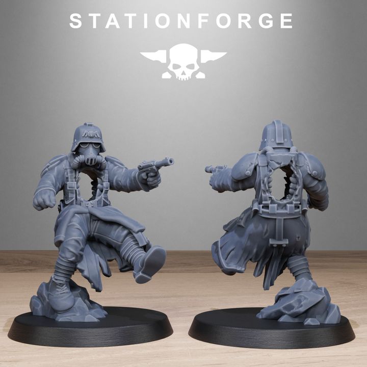Wargames - Stationforge - GrimGuard - Objective Markers (10 Figurer)
